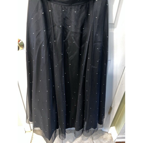 SCOTT McClintock Dress Sz 12 Tulle Evening Gown Rhinestone Prom USA Glam Formal - Picture 3 of 9